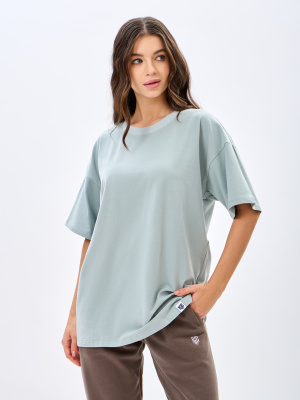 Футболка T SHIRT (S, Мерч KT Crossfit, Унисекс, Light gray green)