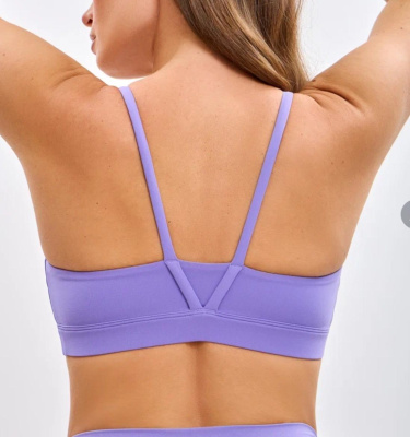 Спортивный топ Gentle V-Bra (XS, Basic Lux, Женский, Сиреневый)