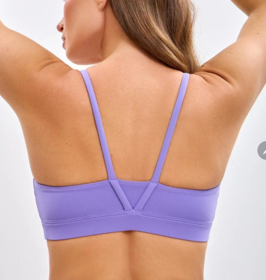 Спортивный топ Gentle V-Bra (L, Basic Lux, Женский, Сиреневый)