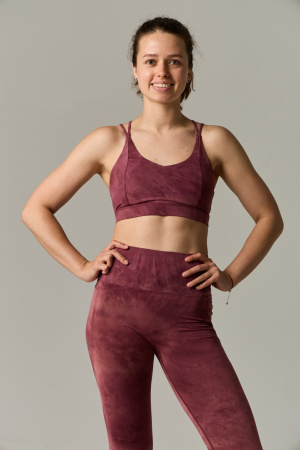Топ спортивный The Exhale Sports Bra (L, Женский, Roan Rouge)