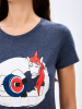 Женская футболка  UNICORN 2.0 (S, Женский, Синий)