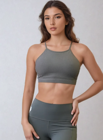 Спортивный топ Break the Limits Sports Bra (L, Весенние комплекты, Женский, Dark Grey)