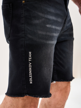 Шорты Flex stretch jorts (L, Kolesnikov Special Force Team, Мужской, Black denim)