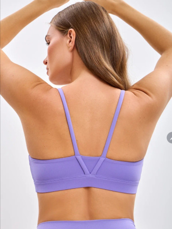 Спортивный топ Gentle V-Bra (S, Basic Lux, Женский, Сиреневый)
