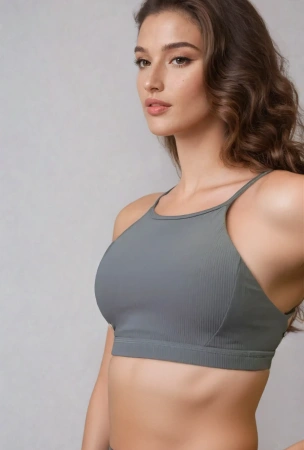 Спортивный топ Break the Limits Sports Bra (M, Весенние комплекты, Женский, Dark Grey)