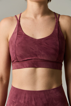 Топ спортивный The Exhale Sports Bra (L, Женский, Roan Rouge)