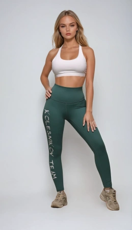 Леггинсы You Go To Legging 2.0 (L, Big logo, Aquastone, Женский)