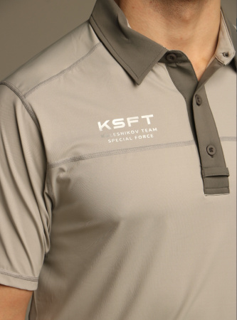 Поло мужское Tek Polo (XL, Kolesnikov Special Force Team, Мужской, Paloma Grey)