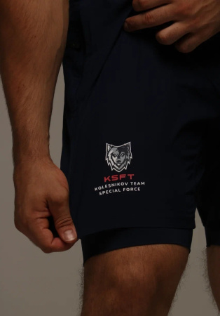 Шорты мужские с компрессией The Versatile Short w/ Compression Liner (Kolesnikov Special Force Team, M, Navy Blue)