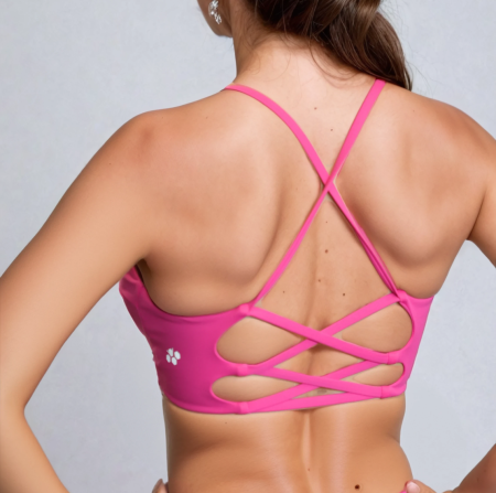Спортивный топ Yoga Bra (M, Rose, Женский, Gonna Bee Summer)