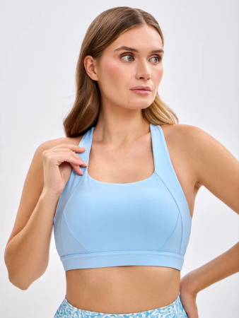 Спортивный топ All-Fit (S, Basic Lux, Женский, Светло-голубой)