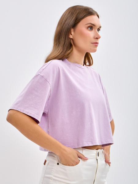 Кроп для женщин Training Crop Tee 2.0 (XS, Женский, Washed Orchid)