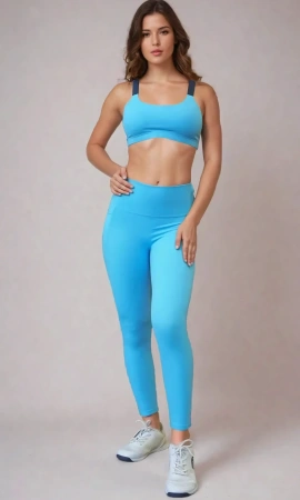Спортивный топ Moxie Sports Bra (M, Весенние комплекты, Женский, Aquarius)