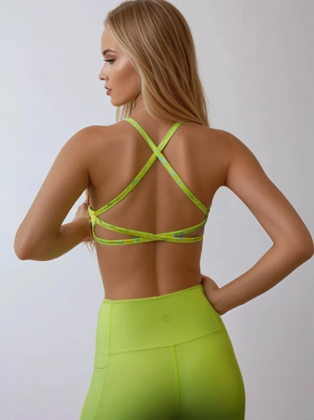 Спортивный топ Serenity Sports Bra (S, Весенние комплекты, Женский, Lime Splash)