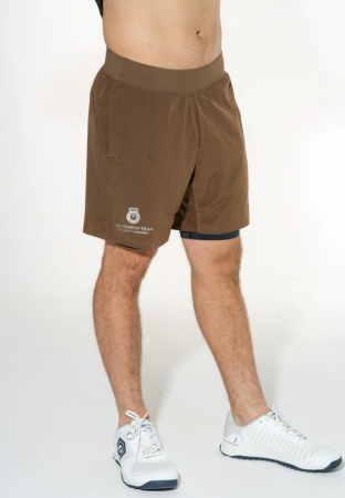 Мужские шорты Versatile shorts/compression 7 (XXL, Мужской, Tobacco)
