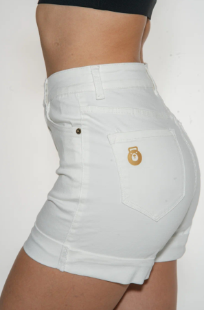 Женские шорты FLEX Stretchy Mom Jean Short (M, Женский, Wraith)