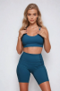 Топ спортивный The Exhale Sports Bra (L, Женский, Seaport)