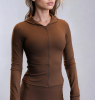 Рашгард на молнии Hood Jacket (S, Almond, Женский, Gonna Bee Summer)