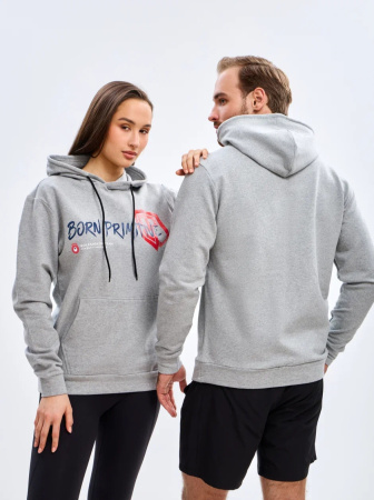 Худи унисекс Unmatched Unisex Hoodie (Kolesnikov Team, Brand Strength Grey, XS, Унисекс)