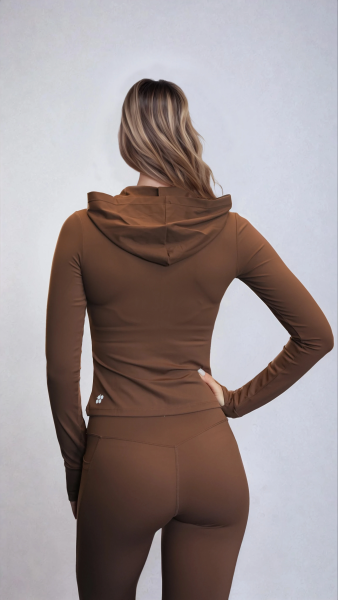 Рашгард на молнии Hood Jacket (S, Almond, Женский, Gonna Bee Summer)
