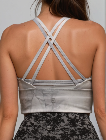 Спортивный Топ Crossfire Sports Bra (M, Small logo, Женский, Crystal)