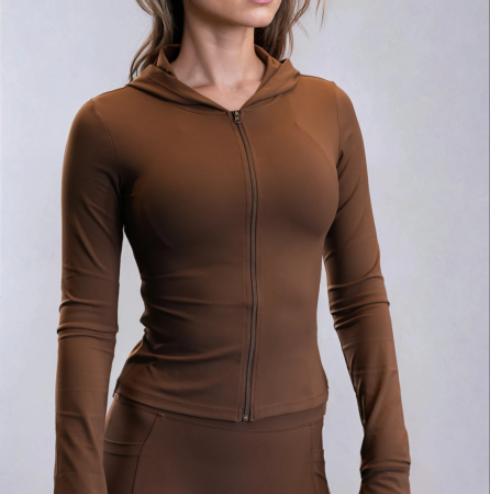 Рашгард на молнии Hood Jacket (M, Almond, Женский, Gonna Bee Summer)