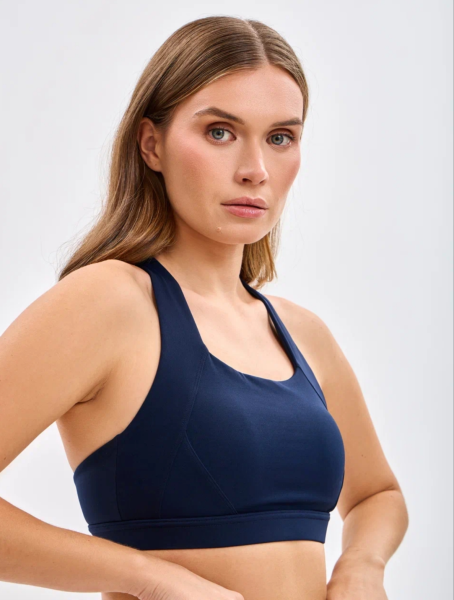 Спортивный топ All-Fit (S, Basic Lux, Женский, Темно синий)