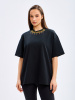 Футболка Хохлома Oversized (M, Унисекс, Black)
