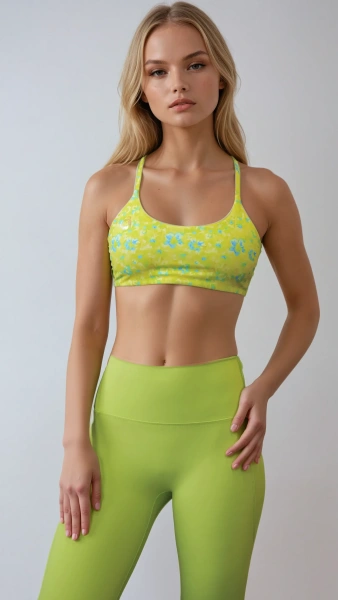 Спортивный топ Serenity Sports Bra (S, Весенние комплекты, Женский, Lime Splash)