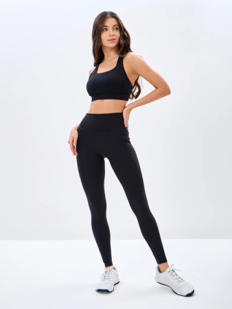 Спортивный топ All-Fit (L, Basic Lux, Женский, Черный)