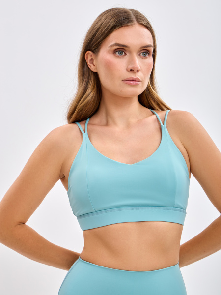 Топ спортивный The Exhale Sports Bra (S, Женский, NILE BLUE)