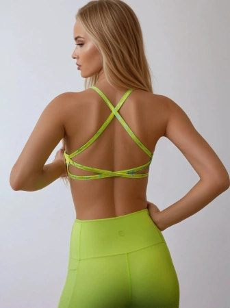 Спортивный топ Serenity Sports Bra (L, Весенние комплекты, Женский, Lime Splash)