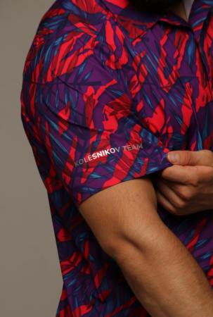 Мужская рубашка Voyager button up (XS, Мужской, Jungle Roja)