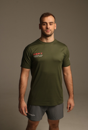 Футболка The Athleisure Tee (Kolesnikov Special Force Team Patriot, S, Мужской, Tactical Green)