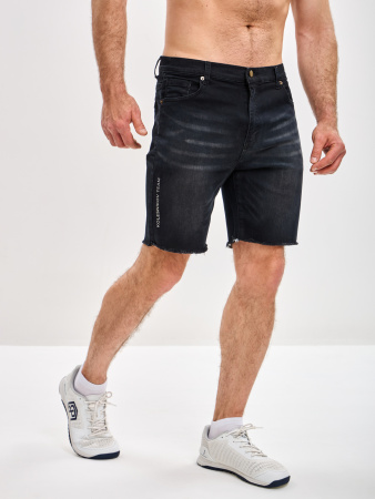 Шорты Flex stretch jorts (L, Kolesnikov Special Force Team, Мужской, Black denim)