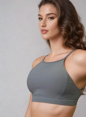 Спортивный топ Break the Limits Sports Bra (L, Весенние комплекты, Женский, Dark Grey)