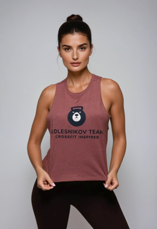Женская майка KT Brand Tee (L, Женский, Пудровый)