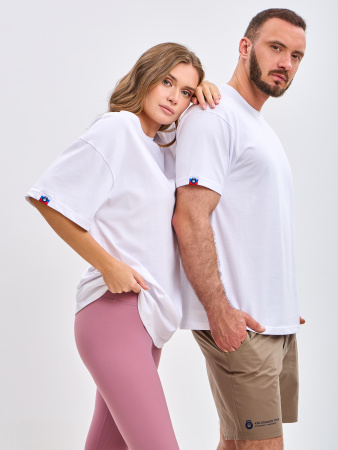 Футболка Plain White (XL, Унисекс, White)