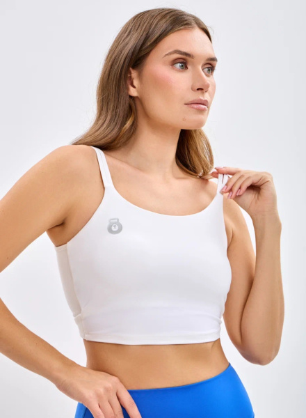 Спортивный Топ Don't Get It Twisted Sports Bra (S, Женский, White)