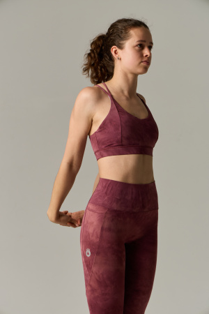 Топ спортивный The Exhale Sports Bra (L, Женский, Roan Rouge)