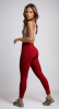 Леггинсы Inspire Leggings (XS, Big logo, Женский, Cranberry)